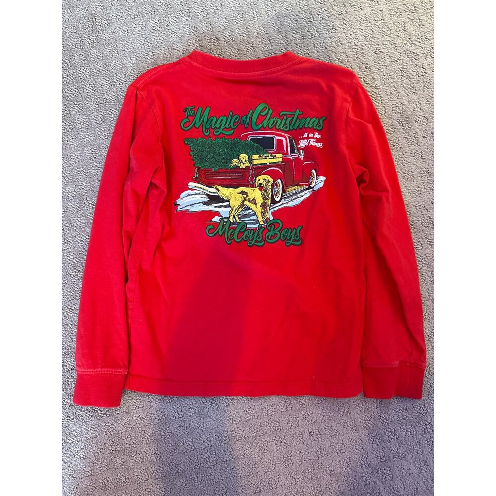 Red Long Sleeve Christmas Tee